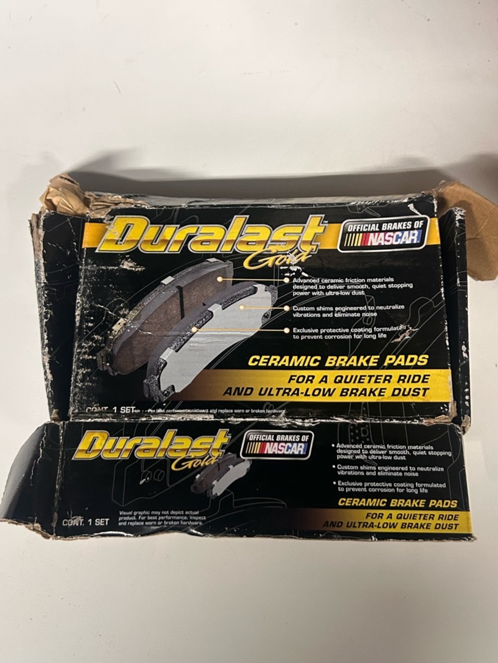 Duralast Ceramic Brake Pads - Black & Yellow Box